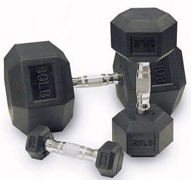HDRS2.jpg Rubber Hex Dumbbells w/ Chrome Ergo Grips